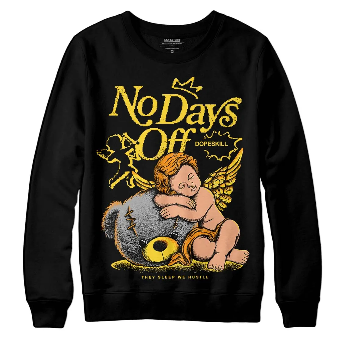Black Tour Yellow AJ 4 Thunder DopeSkill Sweatshirt New No Days Off Graphic sold by Archiify product image thumbnail 5