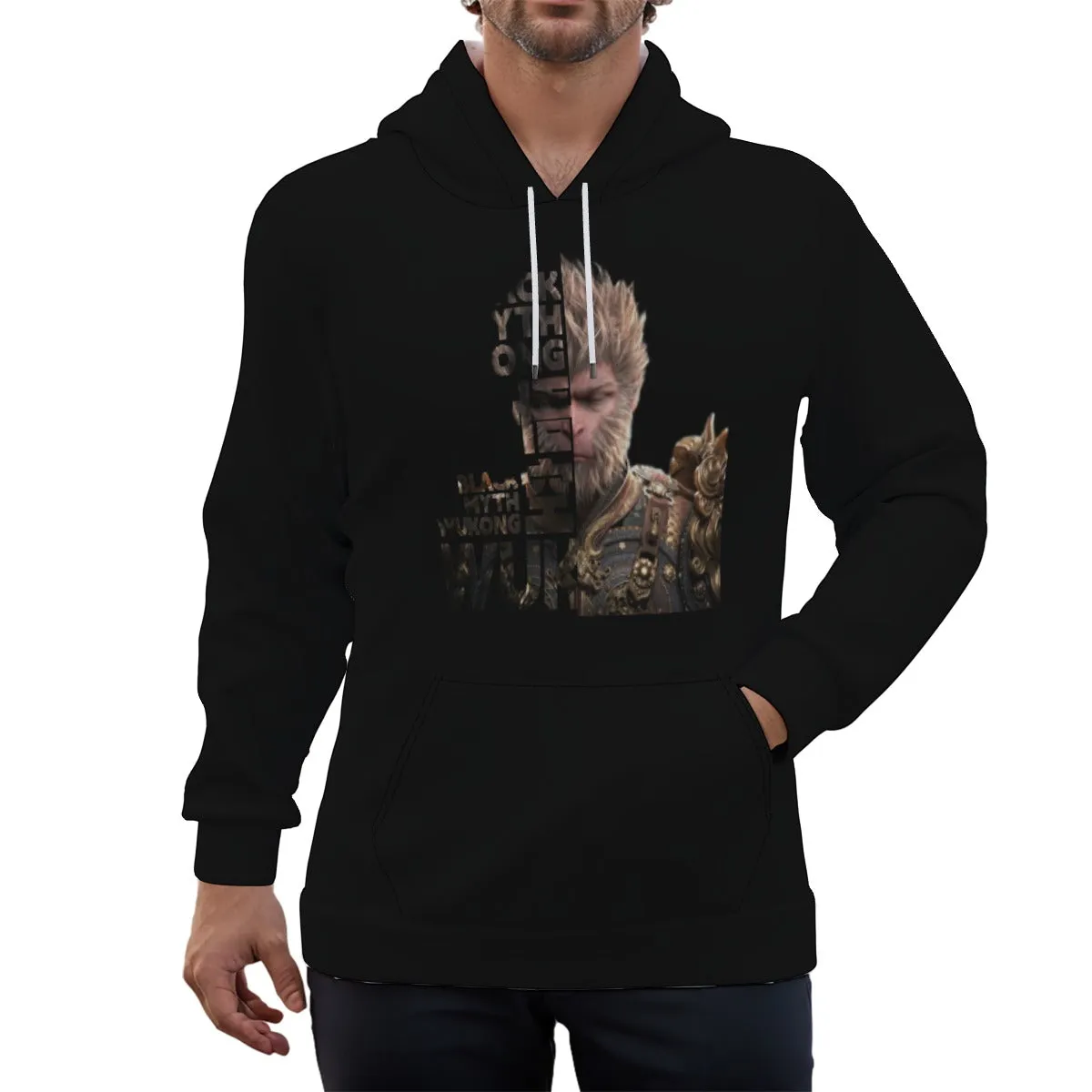 WuKong Ⅱ Eco-friendly All-Over Print Unisex Pullover Hoodie sold by Archiify