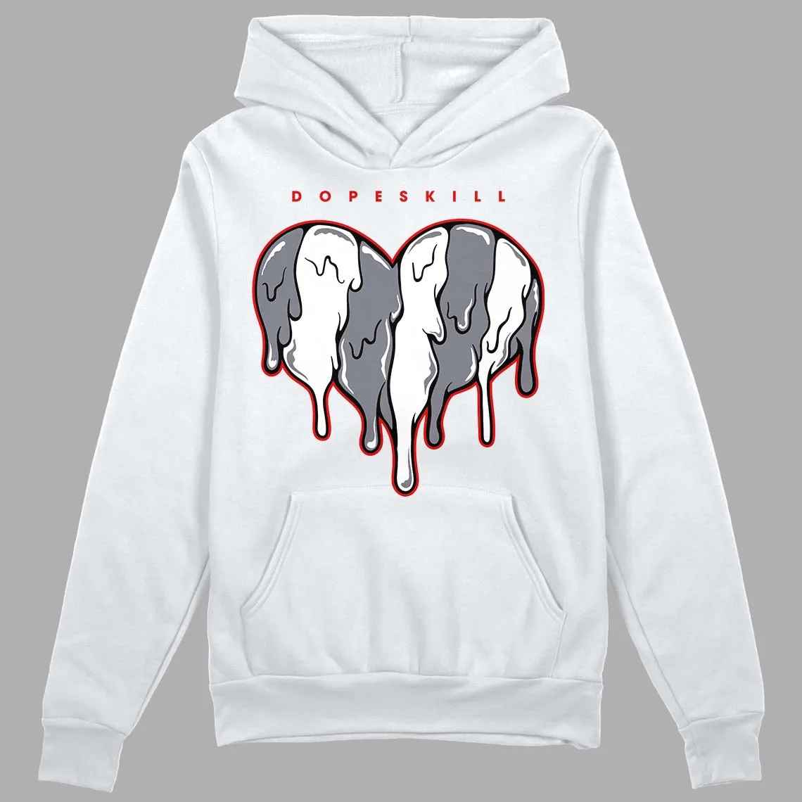 Fire Red 9s DopeSkill Hoodie Sweatshirt Slime Drip Heart Graphic sold by Archiify product image thumbnail 5