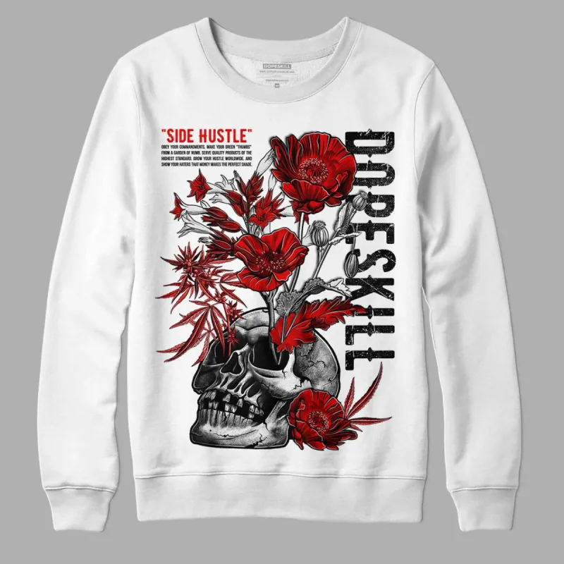 Red Cement 4S DopeSkill Sweatshirt Side Hustle Graphic sold by Archiify