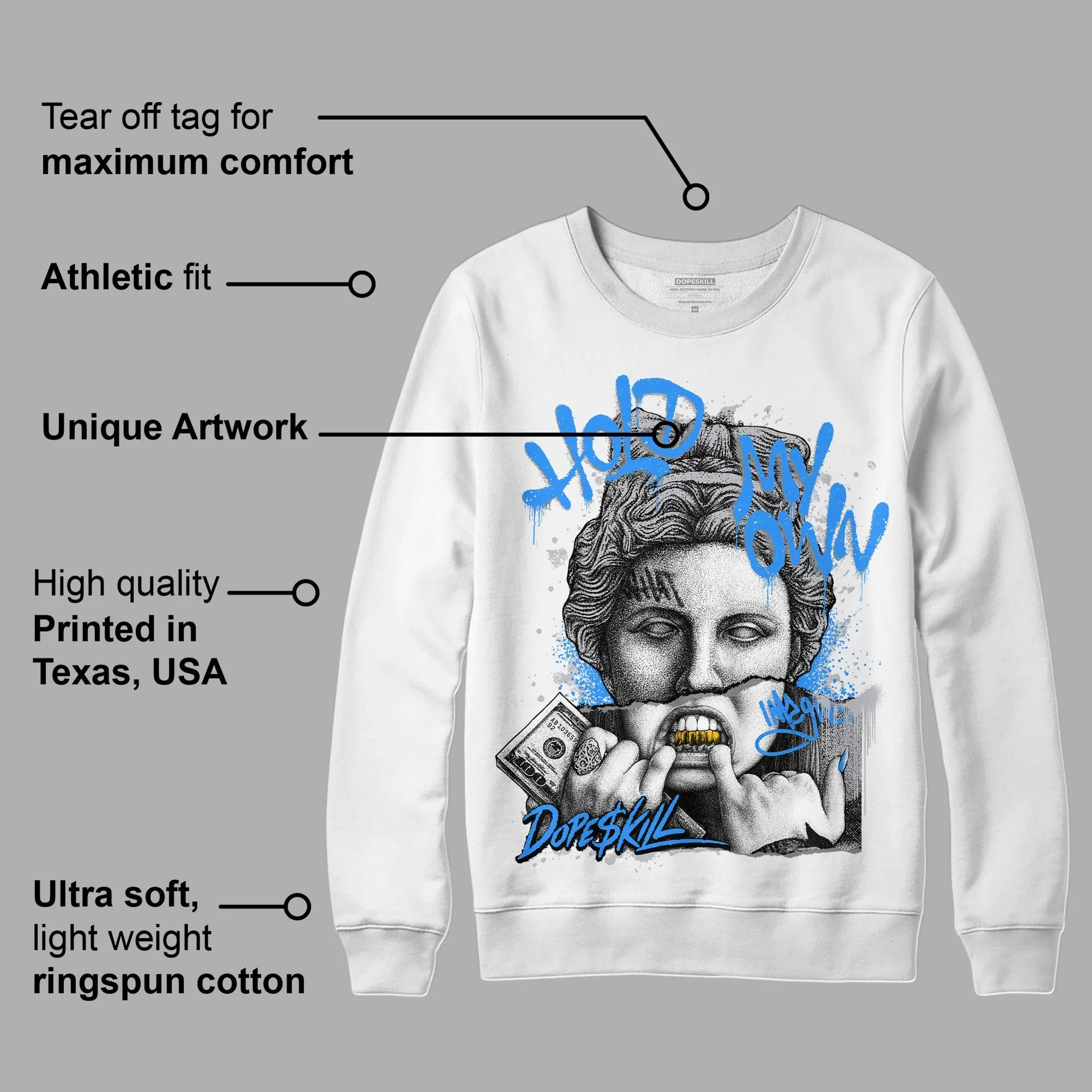 Cement Grey 11s DopeSkill Sweatshirt Hold My Own Graphic sold by Archiify product image thumbnail 3