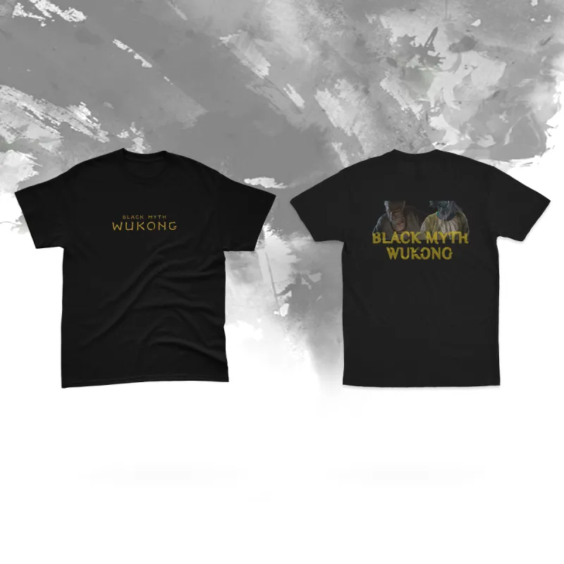 WuKong Ⅱ Black All-Over Print Men's O-Neck T-Shirt sold by Archiify