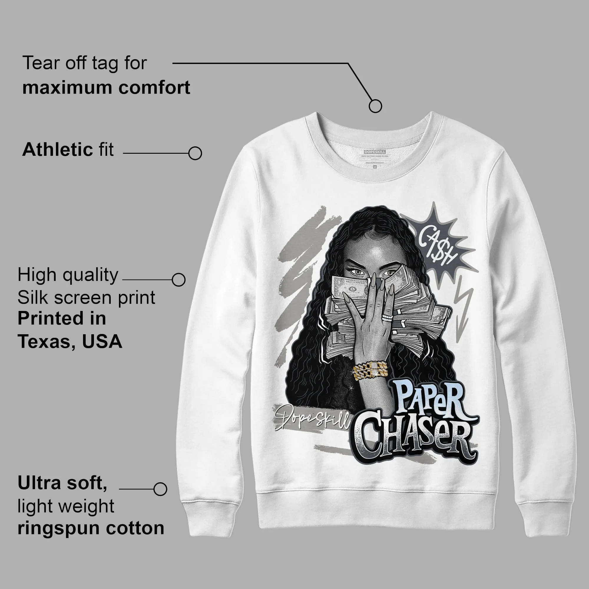 Cool Grey 11s DopeSkill Sweatshirt NPC Graphic sold by Archiify product image thumbnail 3