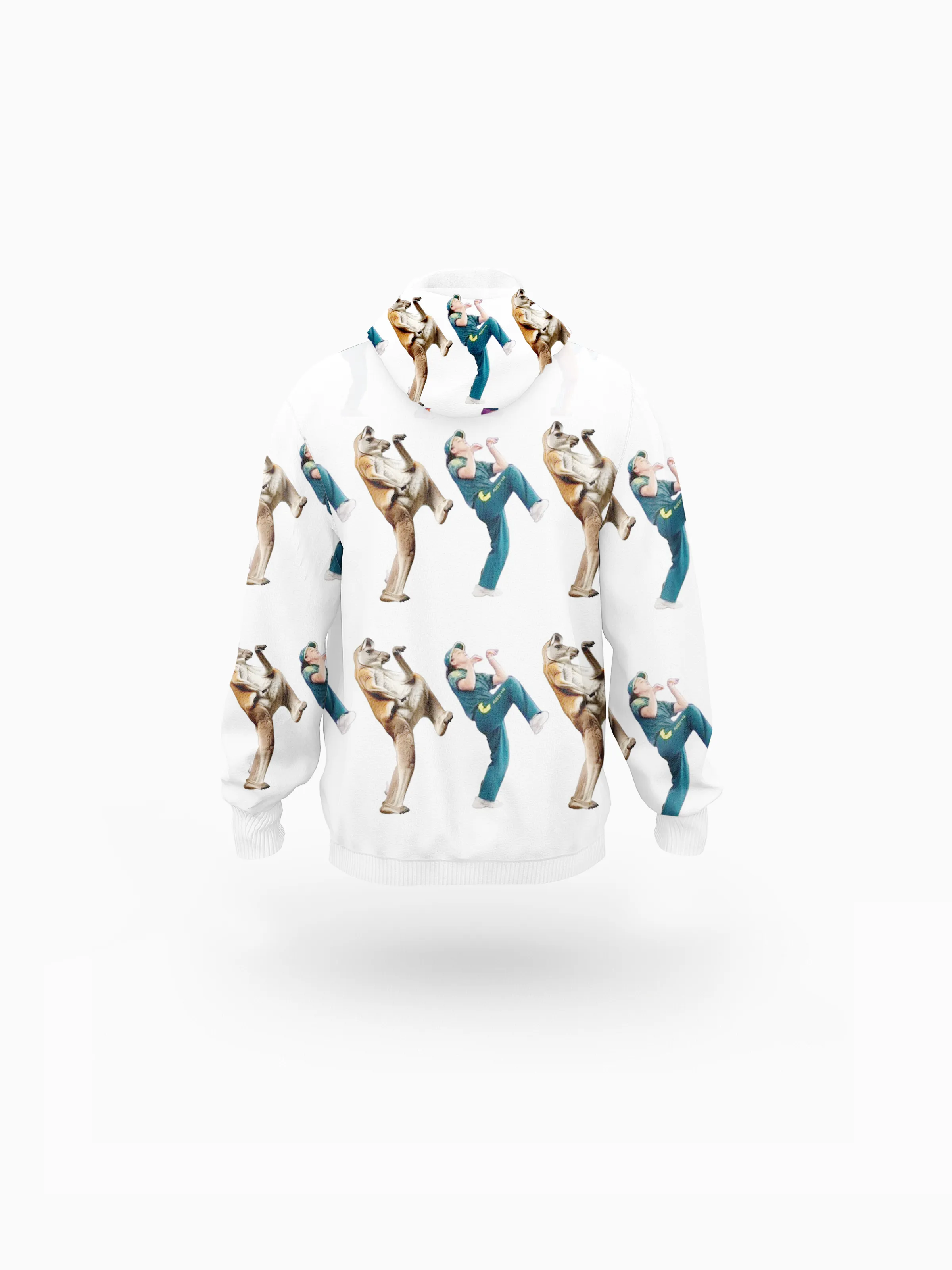 Breakdancing Kangaroo All-Over Print Unisex Plus Fleece Pullover Hoodie sold by Archiify product image thumbnail 2