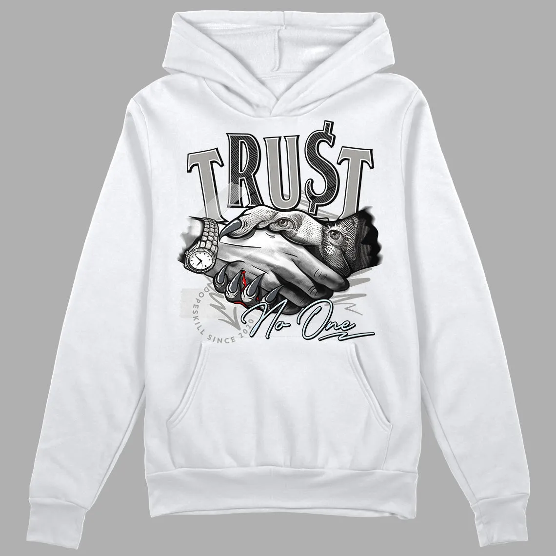 Cool Grey 6s DopeSkill Hoodie Sweatshirt Trust No One Graphic sold by Archiify product image thumbnail 5