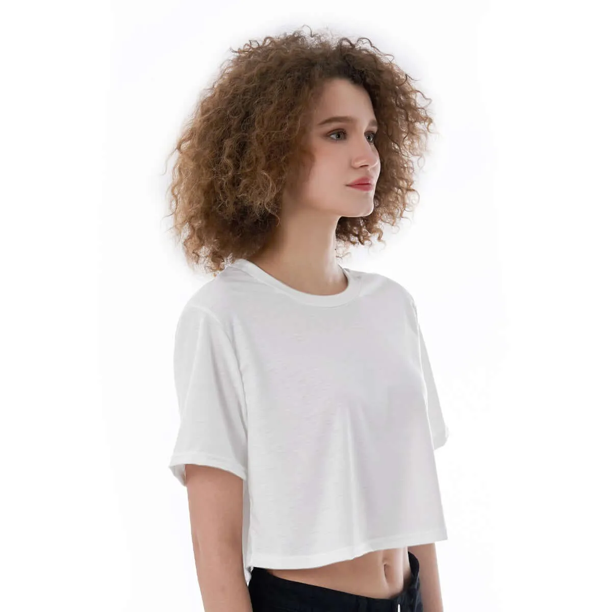 Women's Casual Short Sleeve Cropped T-Shirt sold by Archiify product image thumbnail 2
