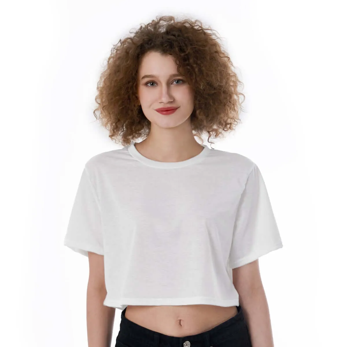 Women's Casual Short Sleeve Cropped T-Shirt sold by Archiify