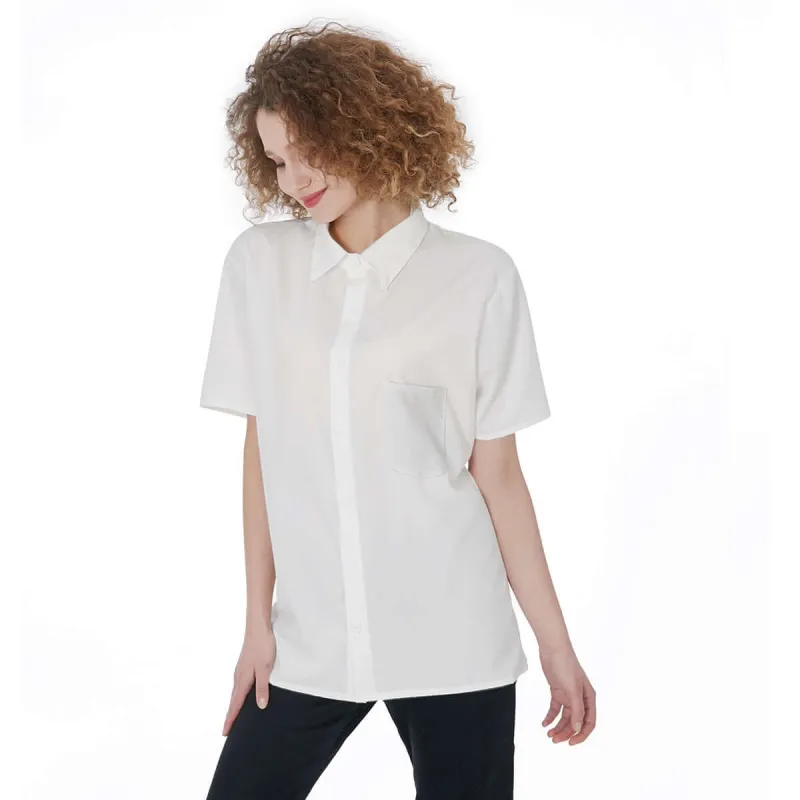 Women's Classic Short Sleeve Shirt With Pocket made by Archiify