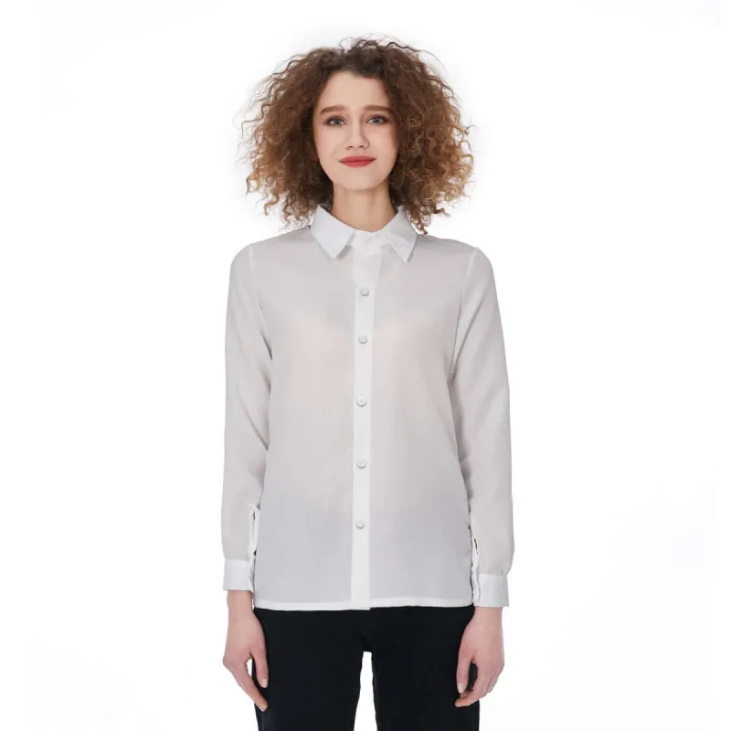 Women's Elastic-Back Long Sleeve Shirt made by Archiify
