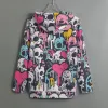Colorful Skull Print Drawstring Women's Pullover Hoodie sold by Archiify