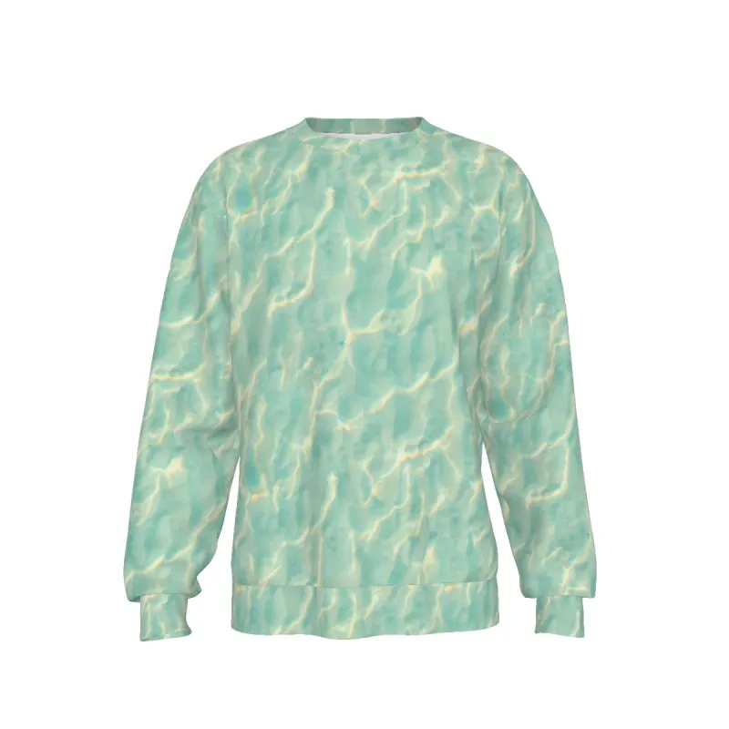 Statement Crewneck Knit in Tropical Tides made by Archiify