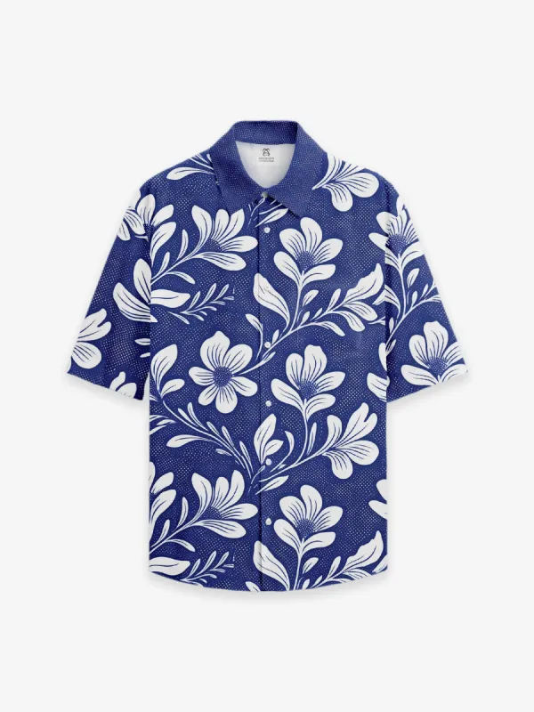 Breezy Hawaiian Short-Sleeve Shirt in Aloha Vibes sold by Archiify
