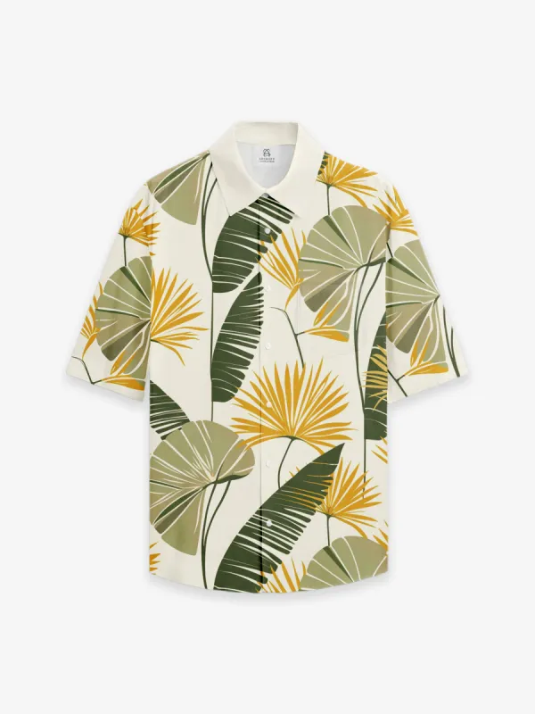 Breezy Hawaiian Short-Sleeve Shirt in Island Bloom sold by Archiify
