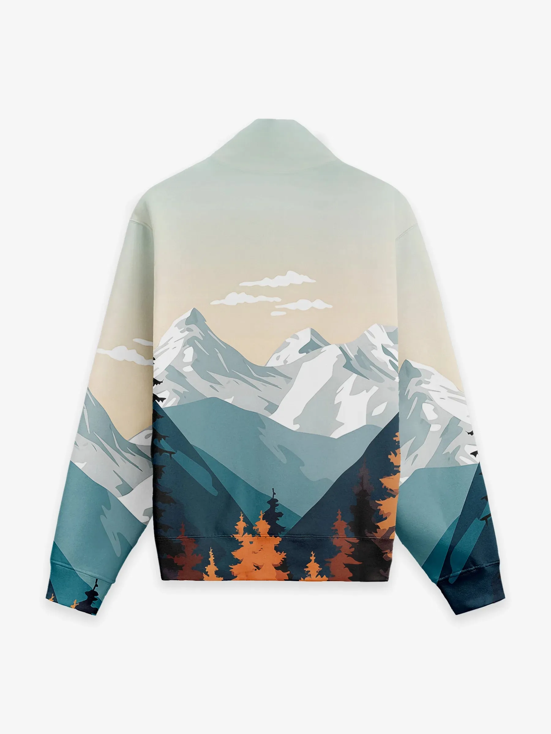 Fuzzy Half Zip Pullover in Alpine Escape sold by Archiify product image thumbnail 2