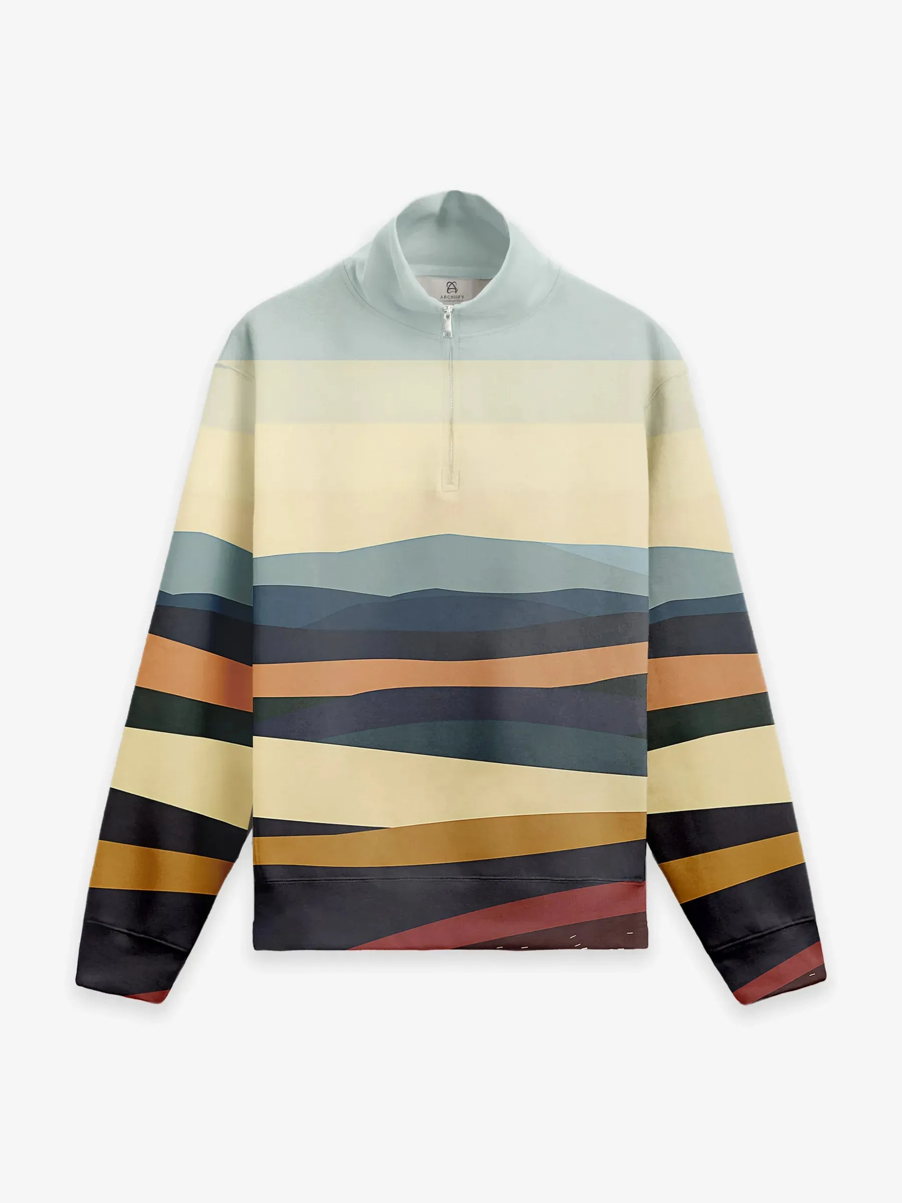 Fuzzy Half Zip Pullover in Mystic Valley sold by Archiify