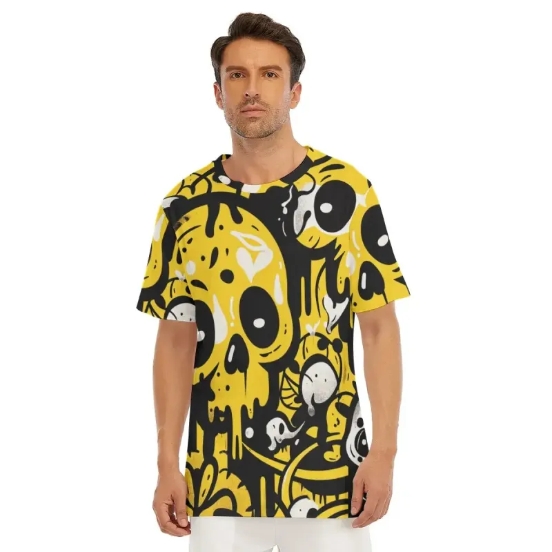 Hip-Hop style Men's O-neck 100% Cotton T-shirts made by Archiify