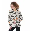 Bat Pumpkin Print Women's Hoodie sold by Archiify