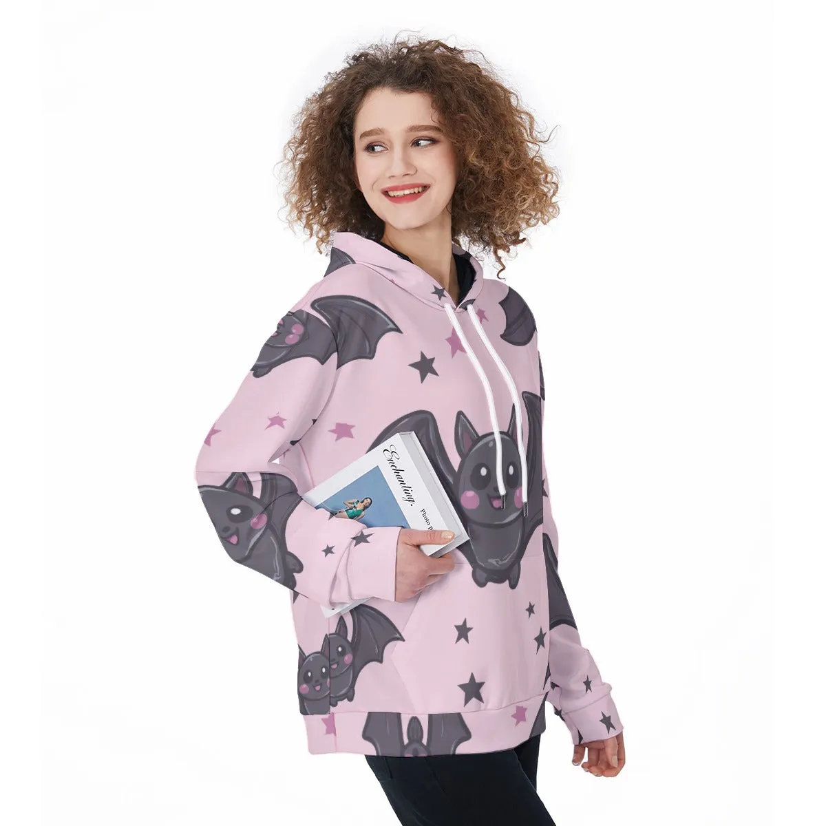 Halloween Bat Print Women's Pullover Hoodie sold by Archiify product image thumbnail 4