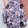 Women's Cute Skull Print Hoodie sold by Archiify
