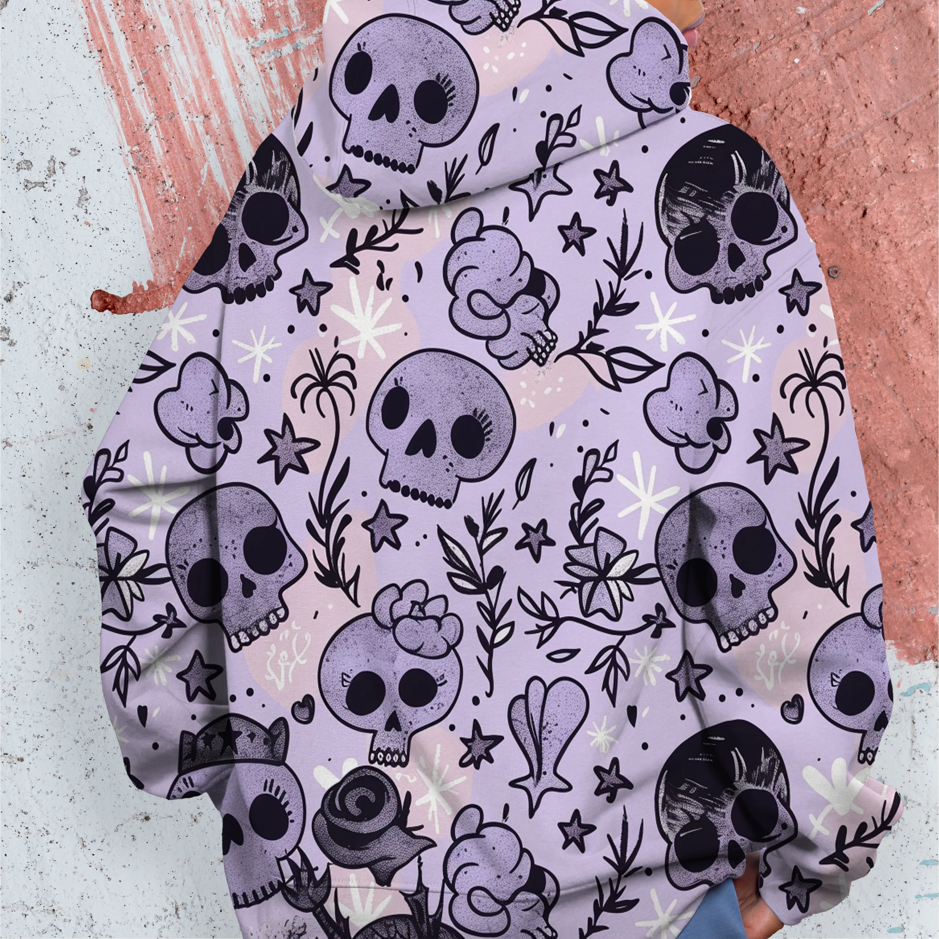 Women's Cute Skull Print Hoodie sold by Archiify product image thumbnail 5