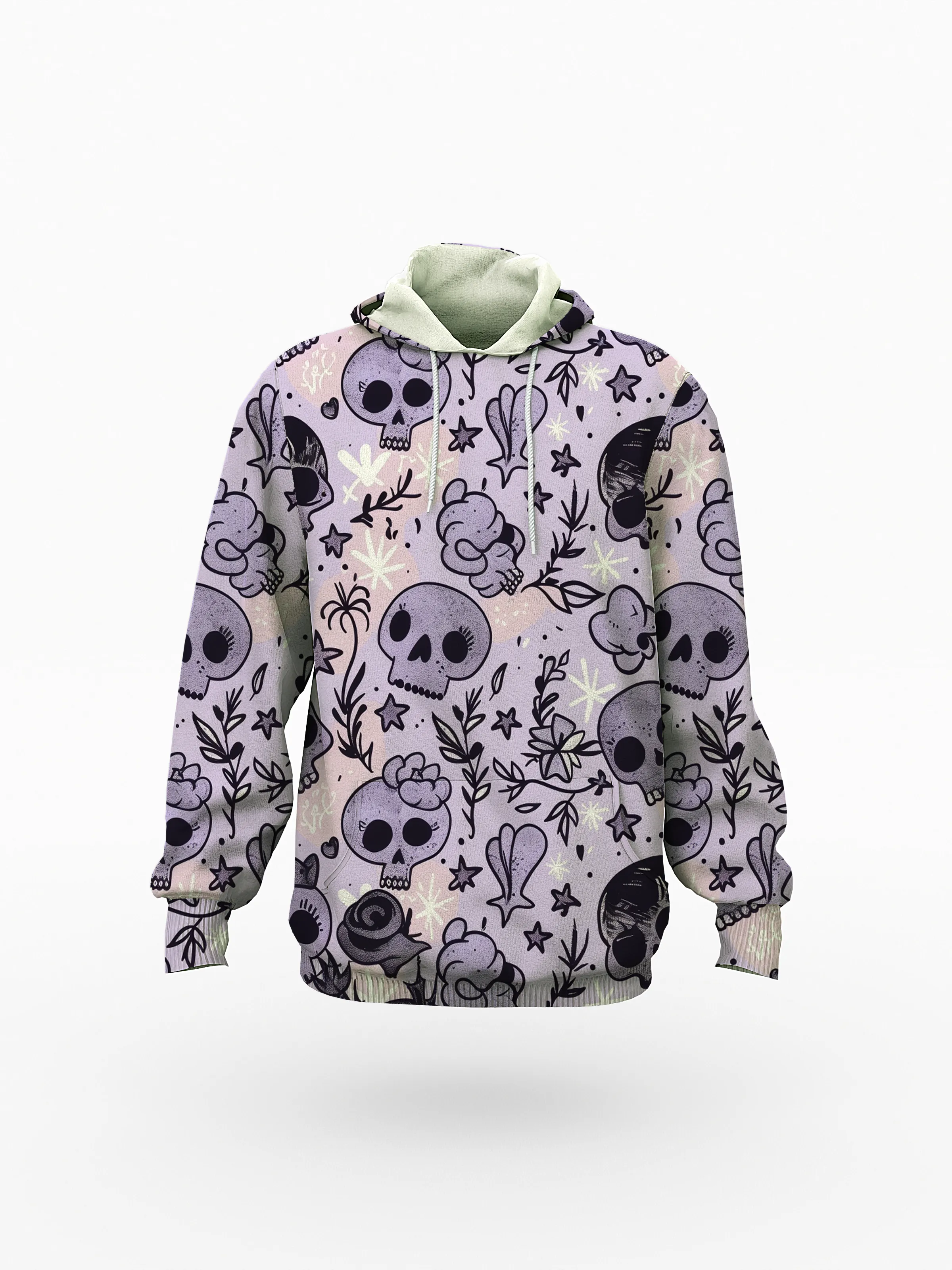 Women's Cute Skull Print Hoodie sold by Archiify