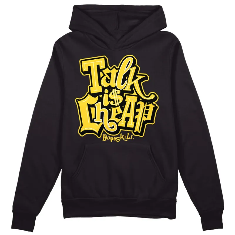 Black Tour Yellow AJ 4 Thunder DopeSkill Hoodie Sweatshirt Talk Is Chip Graphic sold by Archiify