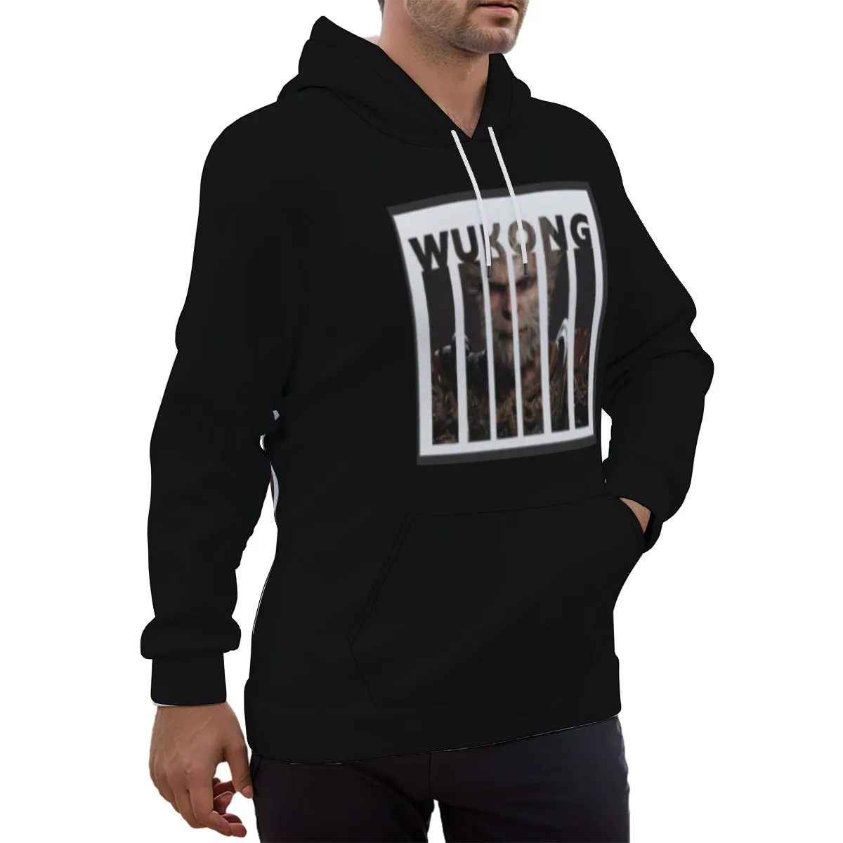 WuKong Ⅰ Eco-friendly All-Over Print Unisex Pullover Hoodie sold by Archiify product image thumbnail 3