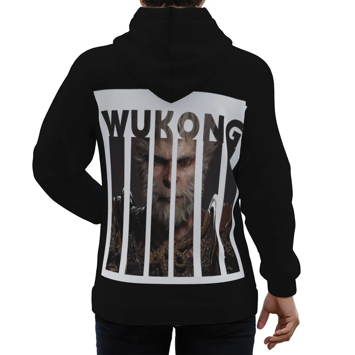 WuKong Ⅰ Eco-friendly All-Over Print Unisex Pullover Hoodie sold by Archiify product image thumbnail 2