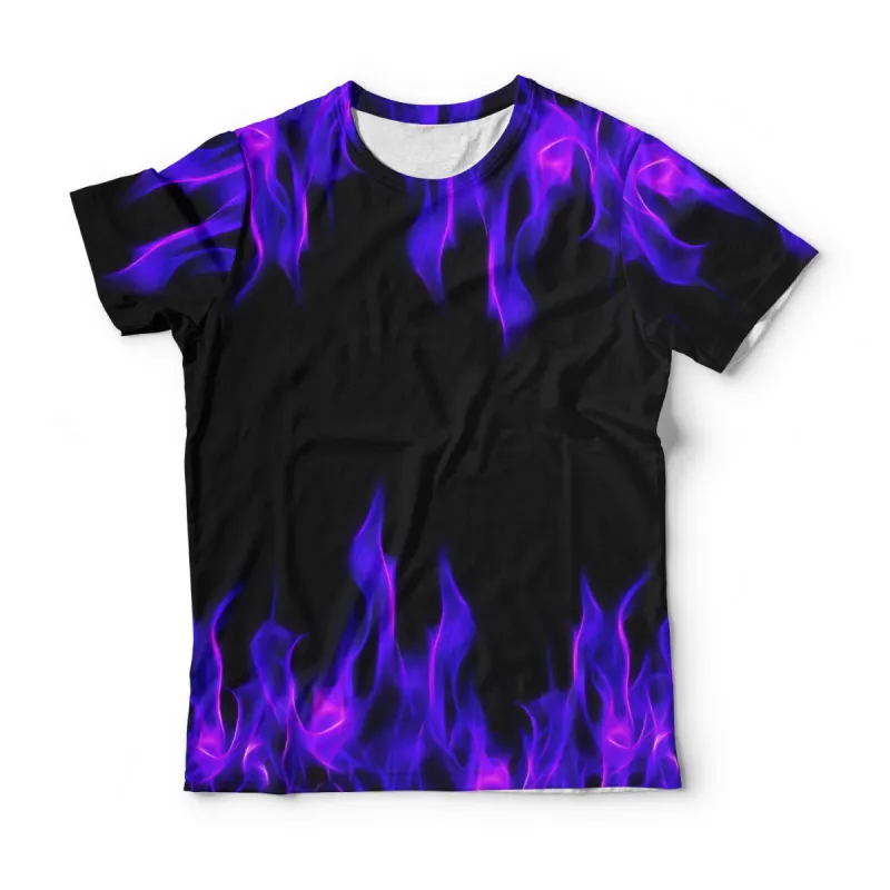 Purple Flame T-Shirt sold by Archiify