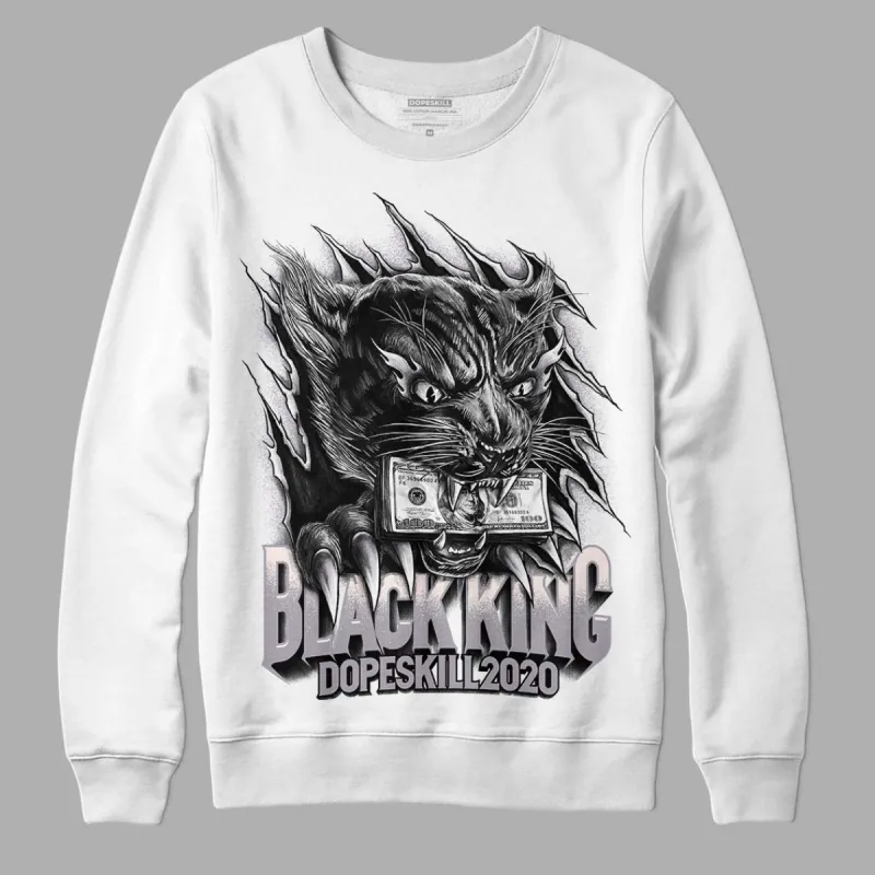 Cement Grey 2s DopeSkill Sweatshirt Black King Graphic sold by Archiify