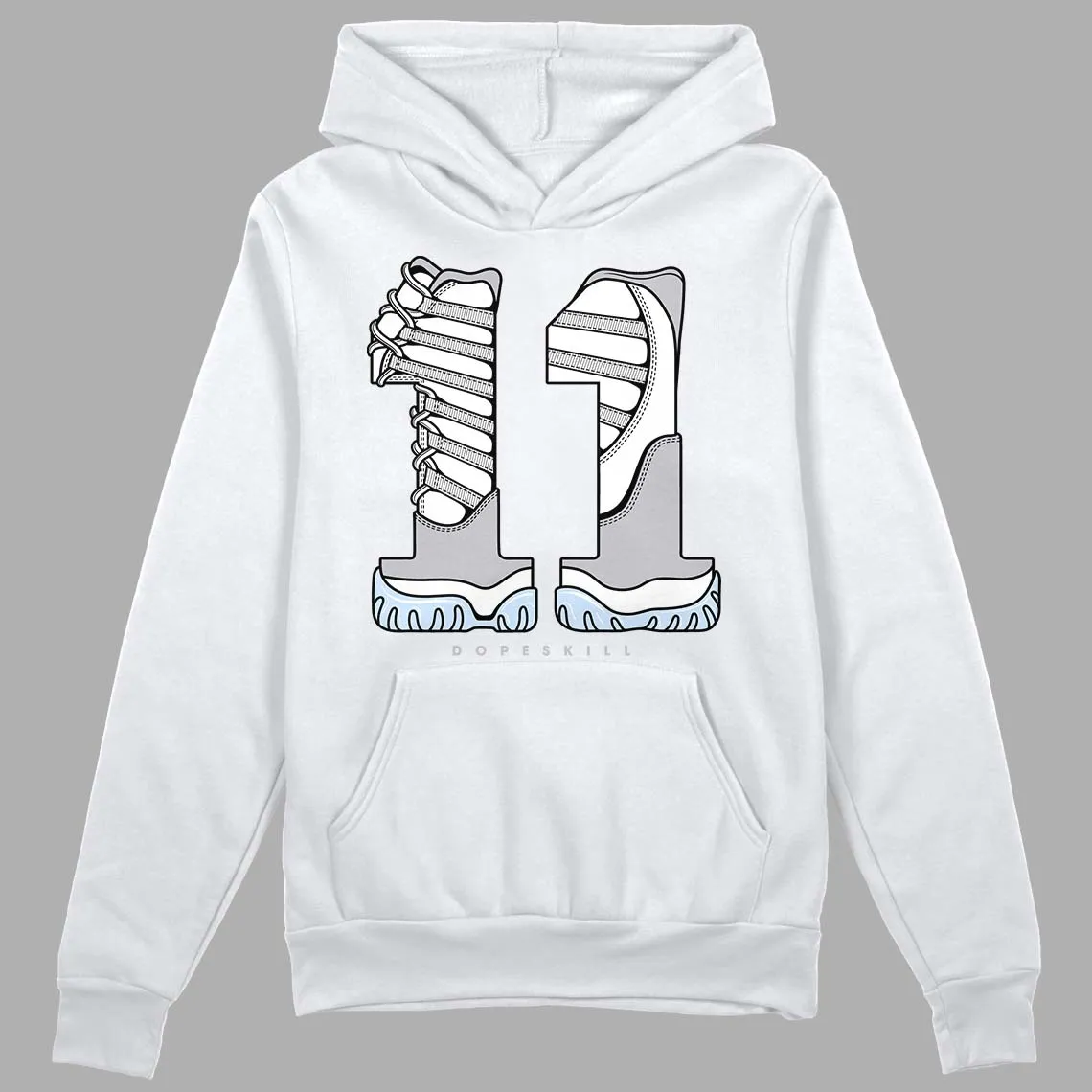 Cement Grey 11s DopeSkill Hoodie Sweatshirt No.11 Graphic sold by Archiify product image thumbnail 5