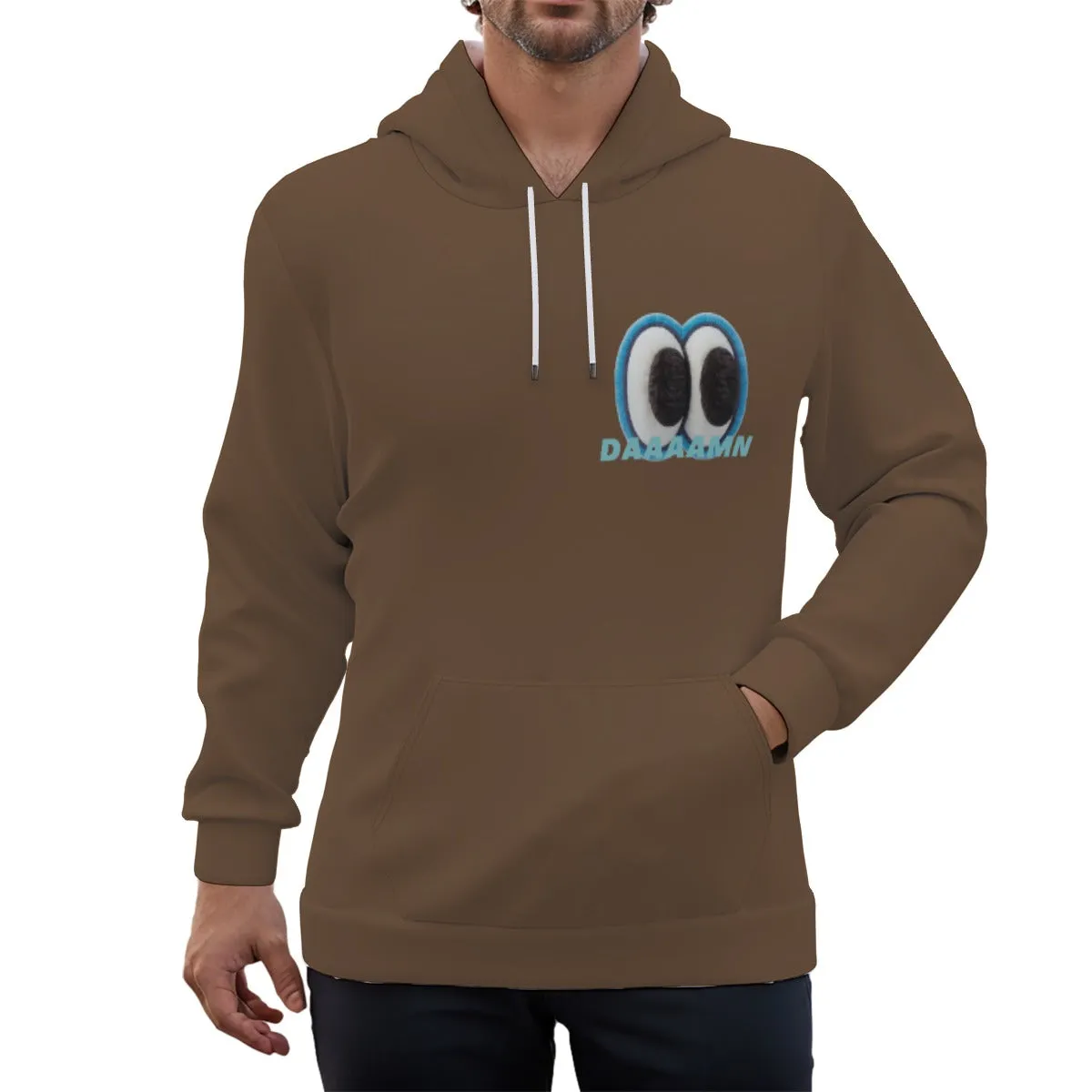 Eco-friendly EYES Print Unisex Pullover Hoodie sold by Archiify