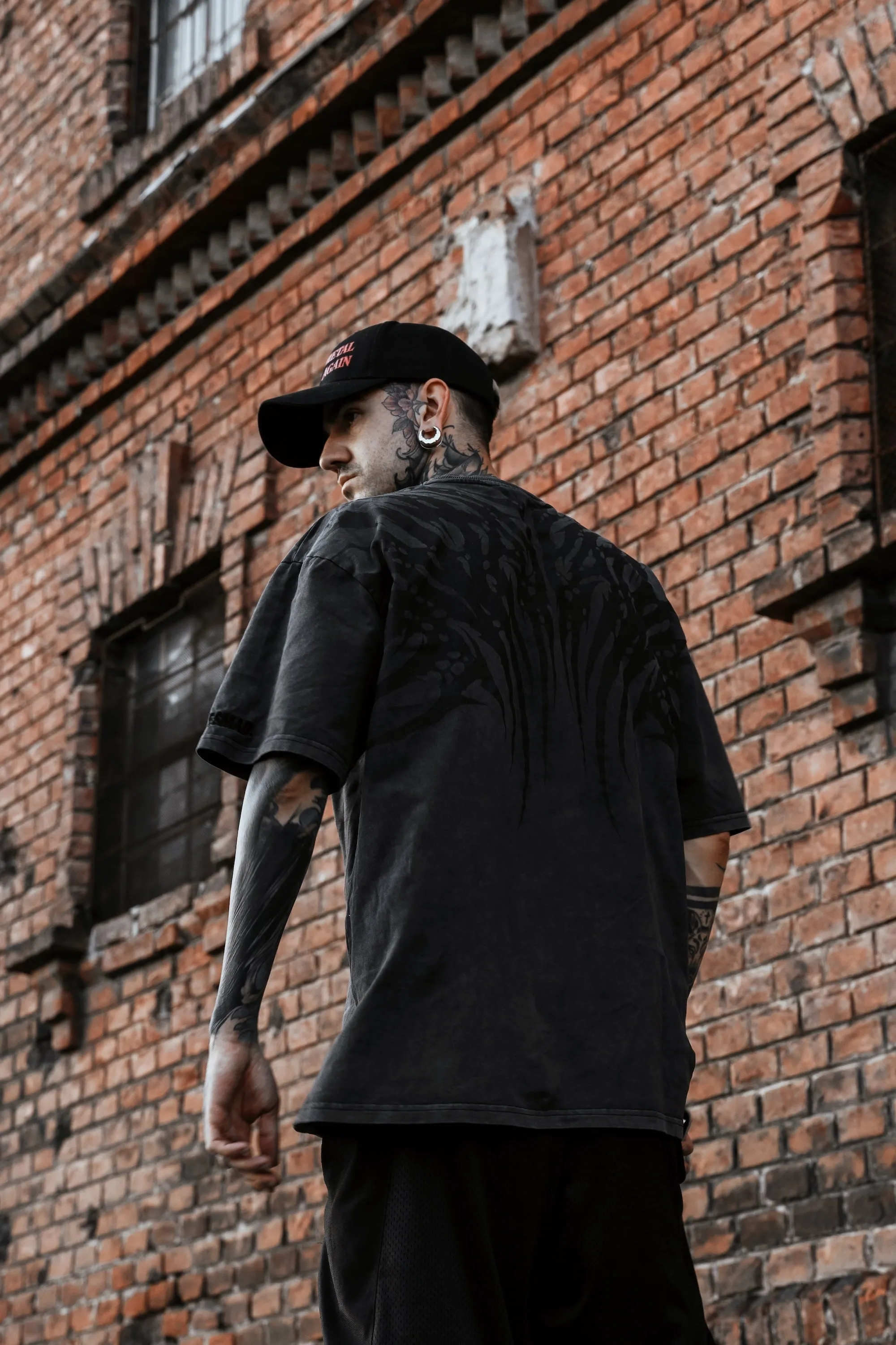 Necroblade (black) - Heavy Oversized T-Shirt Acid Washed 250GSM sold by Archiify product image thumbnail 3