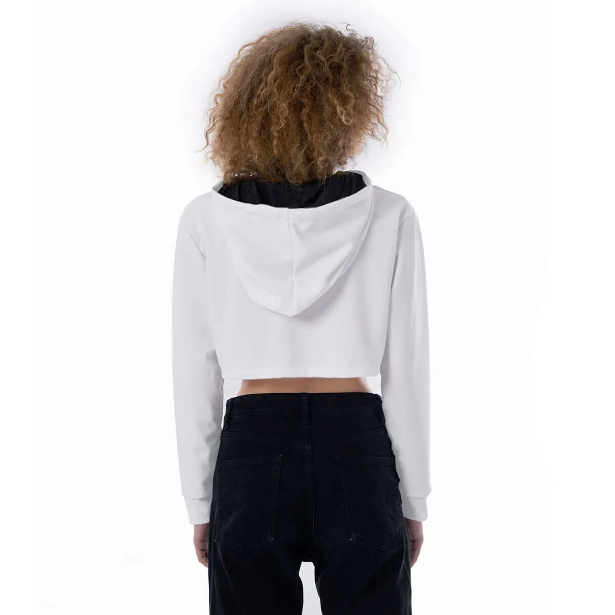 Street Style Women's Casual Drop Shoulder Crop Top Hoodie sold by Archiify product image thumbnail 5