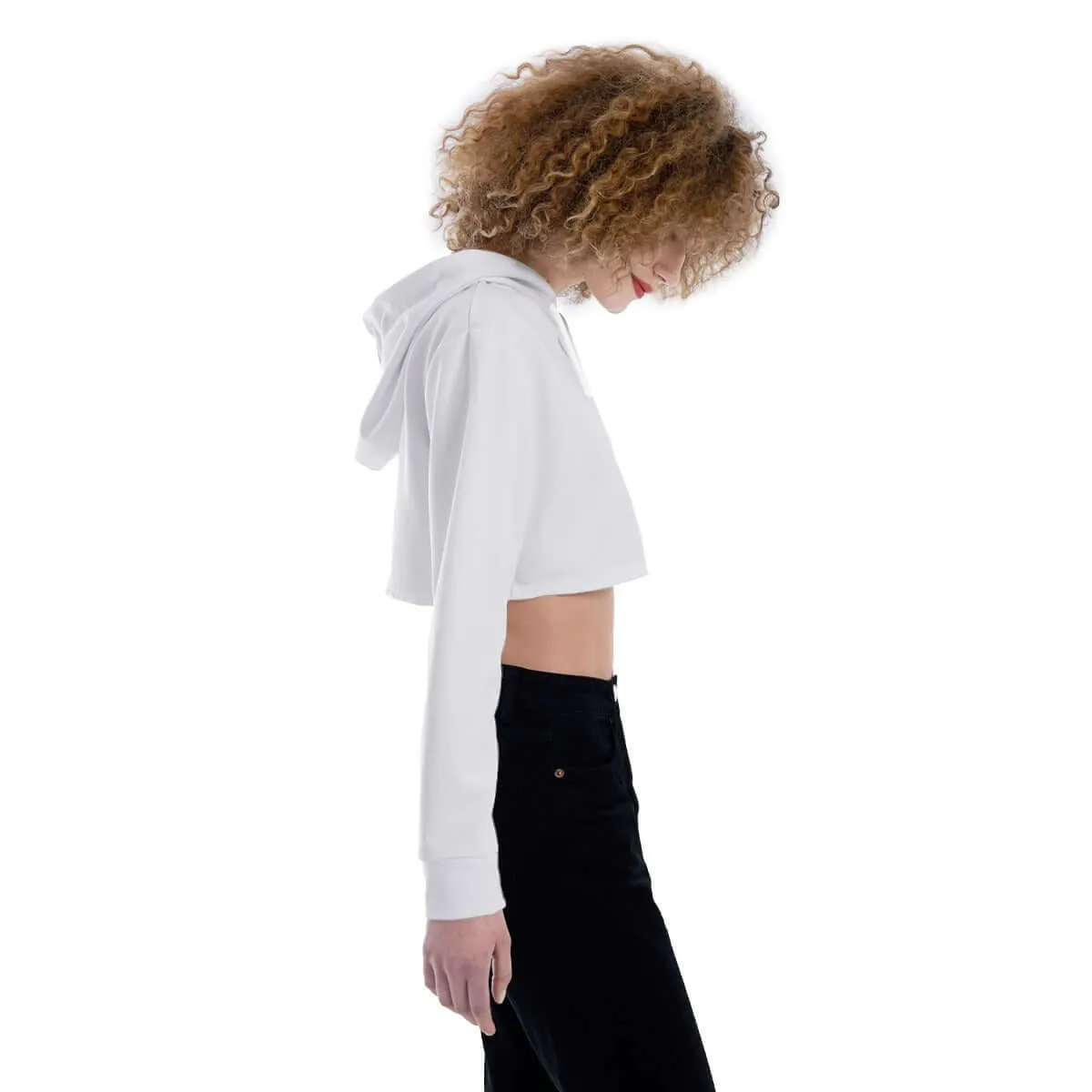 Street Style Women's Casual Drop Shoulder Crop Top Hoodie sold by Archiify product image thumbnail 3