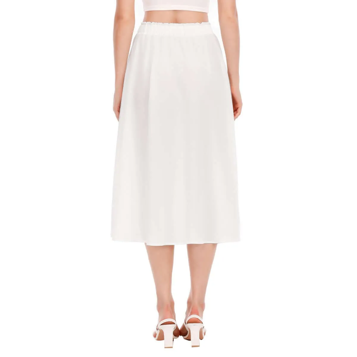 Cottagecore Women's Plaid Printed Long Section Chiffon Skirt sold by Archiify product image thumbnail 5