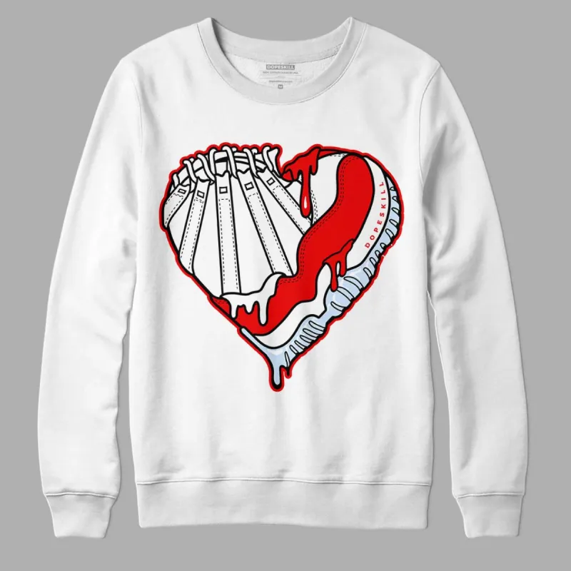 Cherry 11s DopeSkill Sweatshirt Heart AJ 11 Graphic sold by Archiify