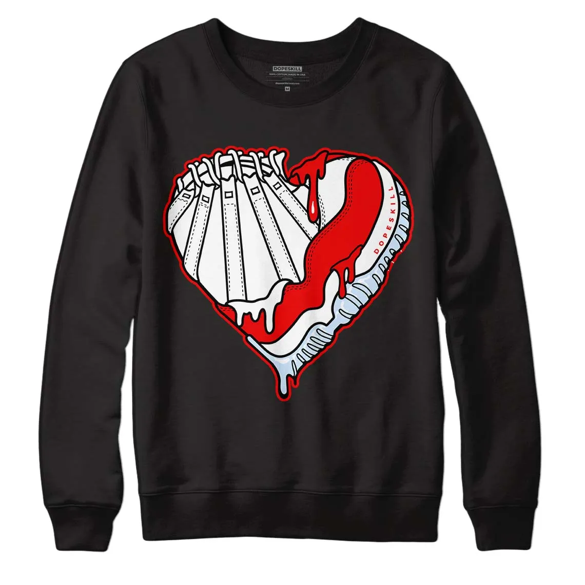 Cherry 11s DopeSkill Sweatshirt Heart AJ 11 Graphic sold by Archiify product image thumbnail 2