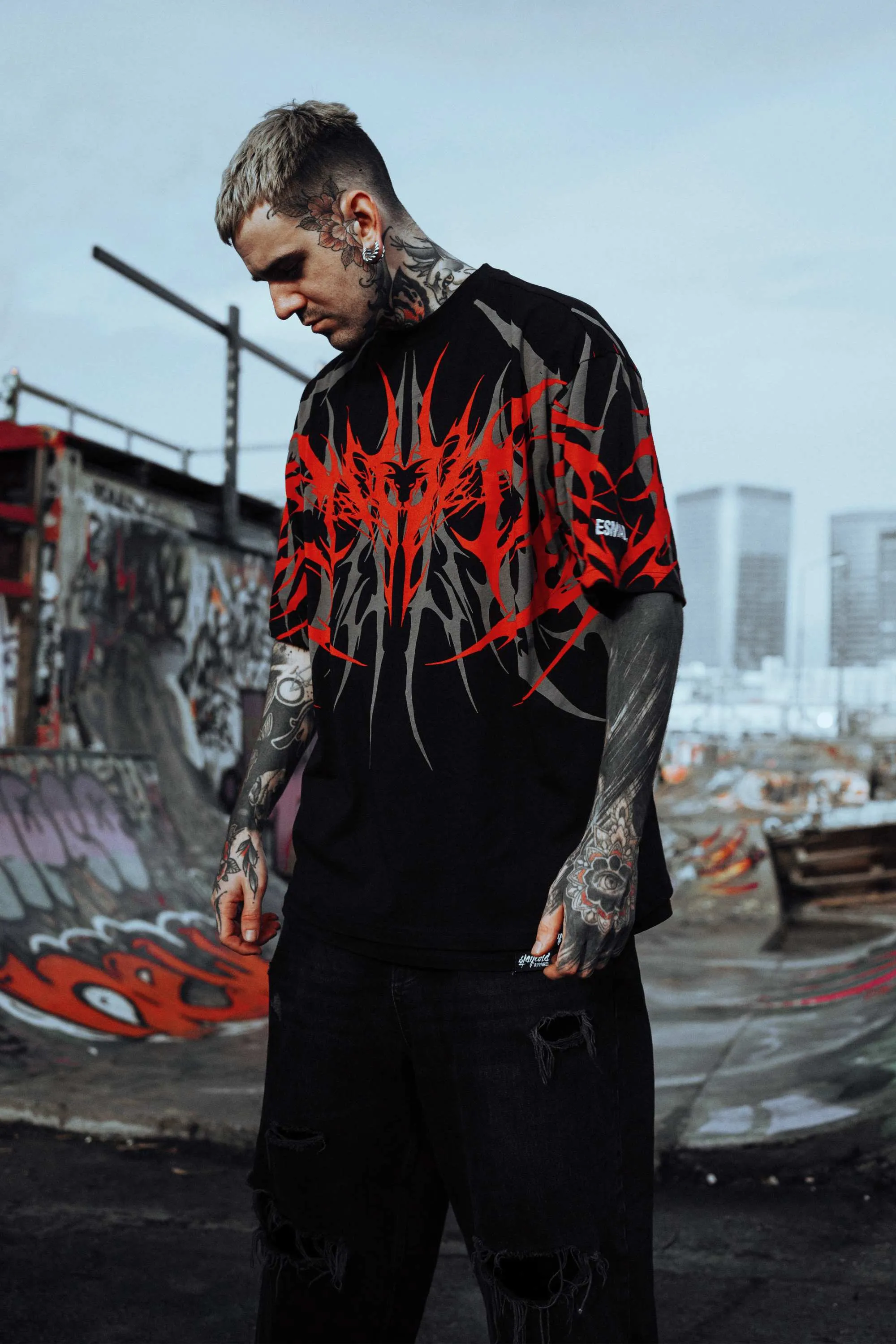Eternal Conquest - Oversized T-Shirt (Red) sold by Archiify product image thumbnail 4