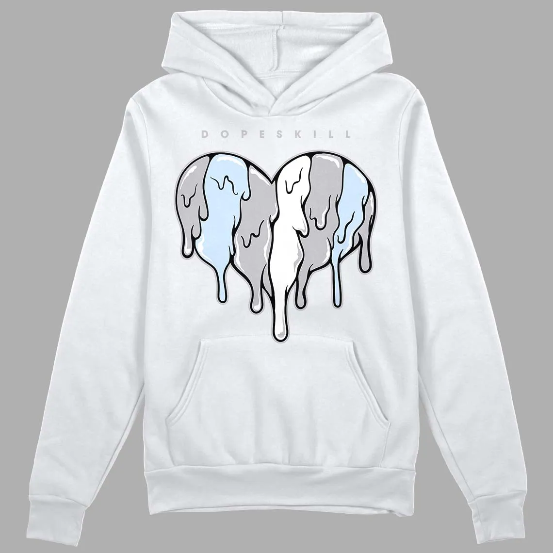 Cement Grey 11s DopeSkill Hoodie Sweatshirt Slime Drip Heart Graphic sold by Archiify