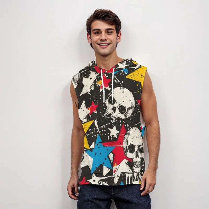 All-Over Print Men's V Neck Basketball Hoodie sold by Archiify
