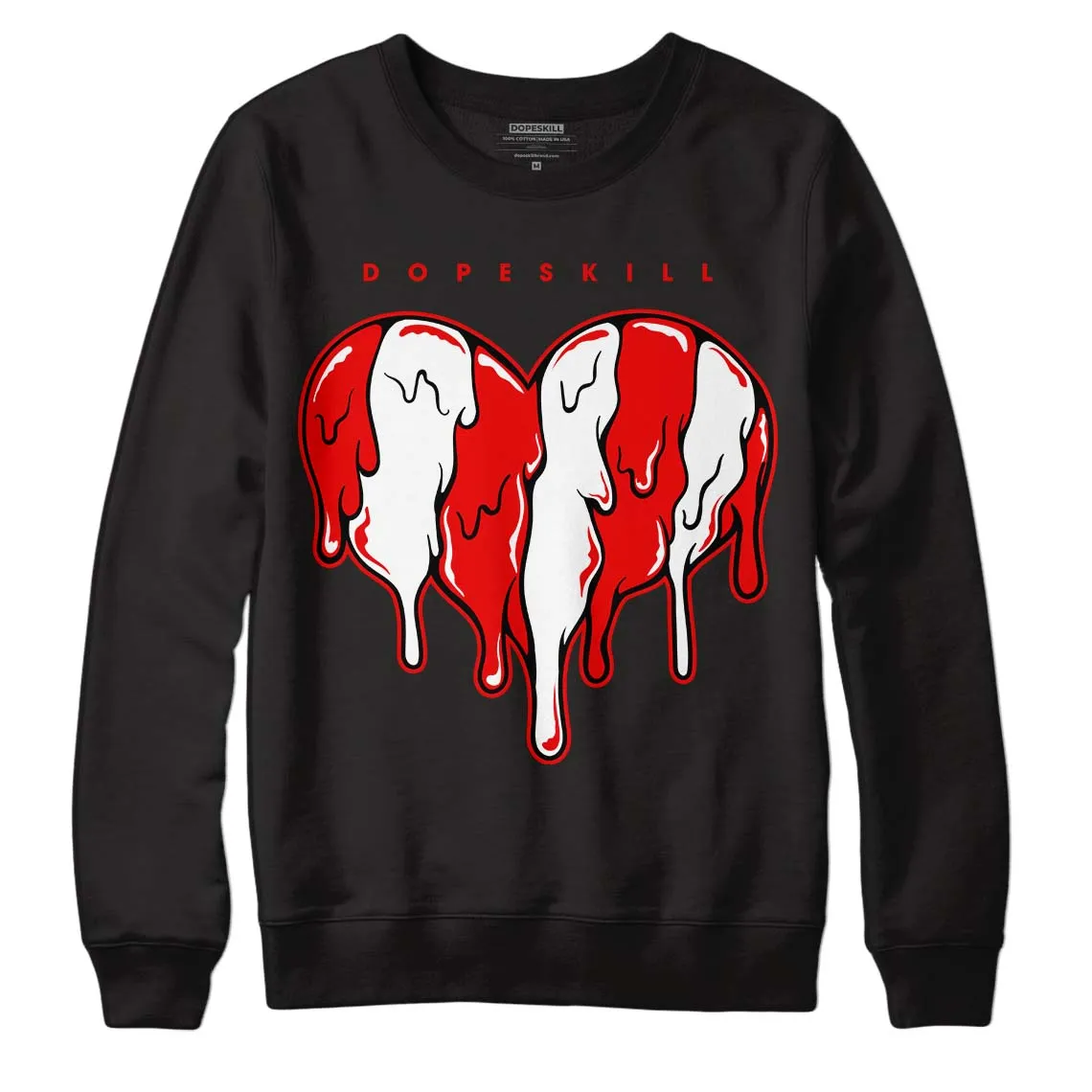 Cherry 11s DopeSkill Sweatshirt Slime Drip Heart Graphic sold by Archiify product image thumbnail 2