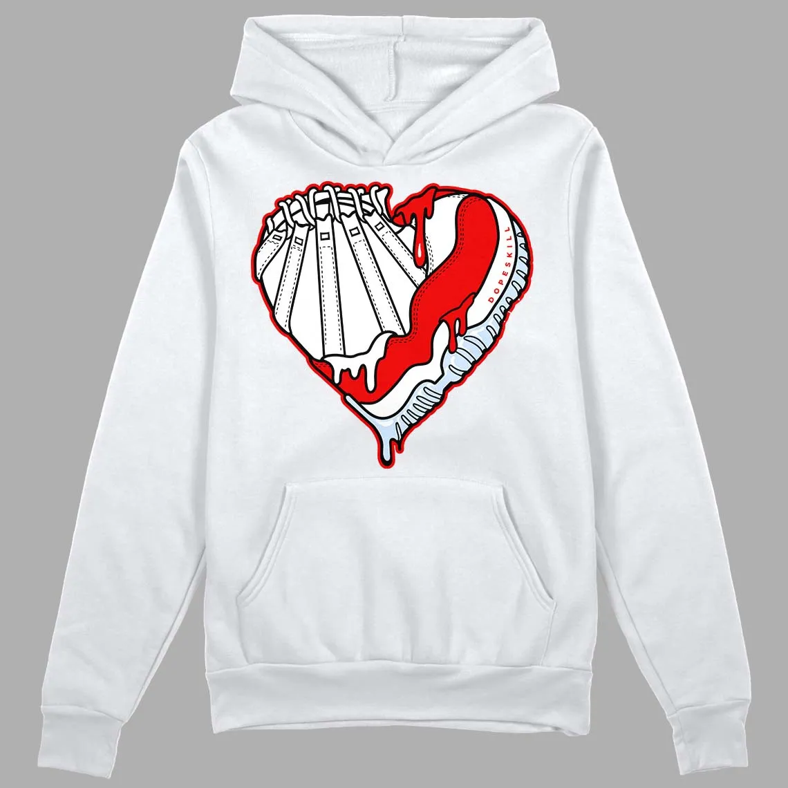 Cherry 11s DopeSkill Hoodie Sweatshirt Heart AJ 11 Graphic sold by Archiify product image thumbnail 5