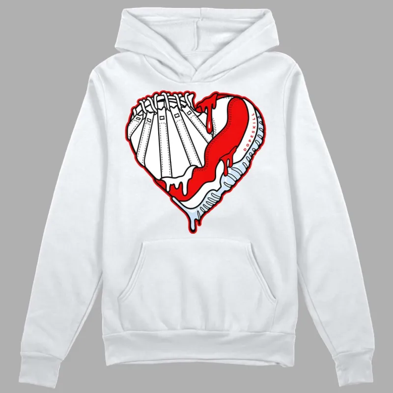 Cherry 11s DopeSkill Hoodie Sweatshirt Heart AJ 11 Graphic sold by Archiify