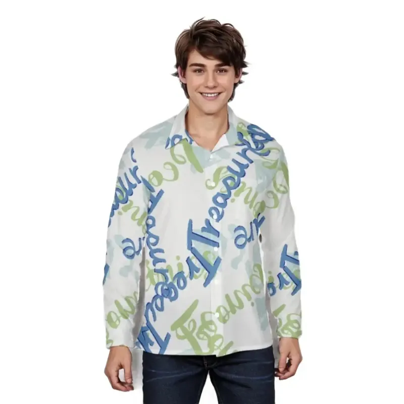 Men's Classic Long Sleeve Hawaiian Shirts sold by Archiify
