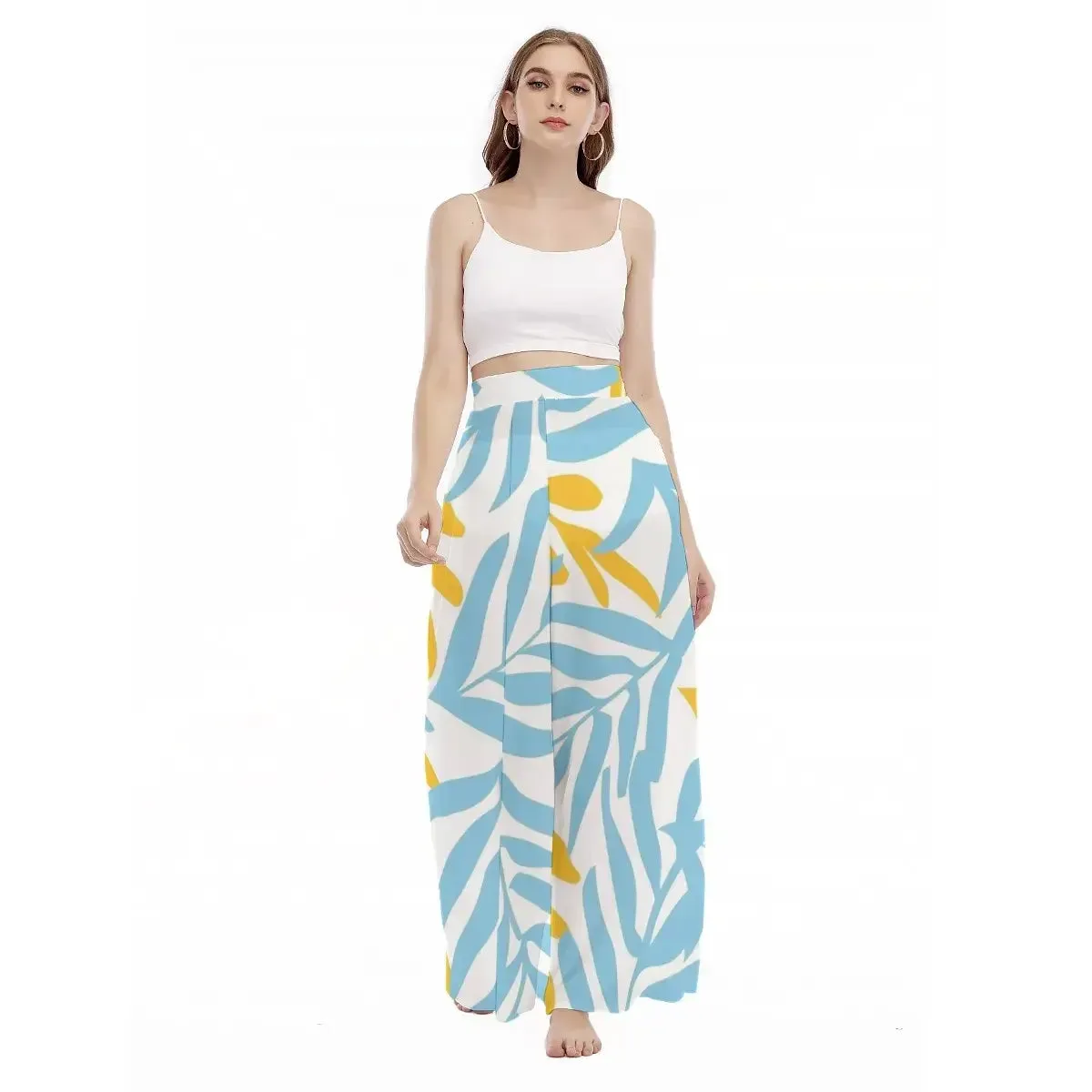 Hawaiian Vacation Women's Print High Waisted Hide Leg Trousers sold by Archiify