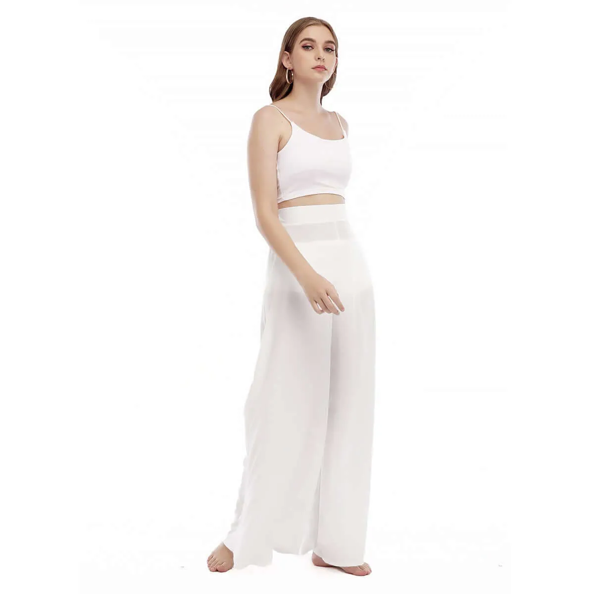 Hawaiian Vacation Women's Print High Waisted Hide Leg Trousers sold by Archiify product image thumbnail 3