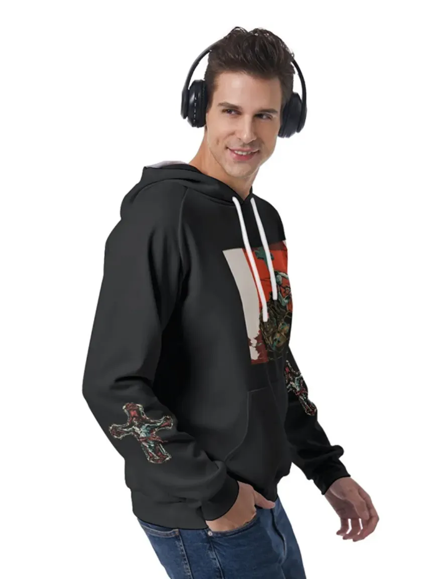 No War Print Men's Raglan Pullover Hoodie sold by Archiify product image thumbnail 4