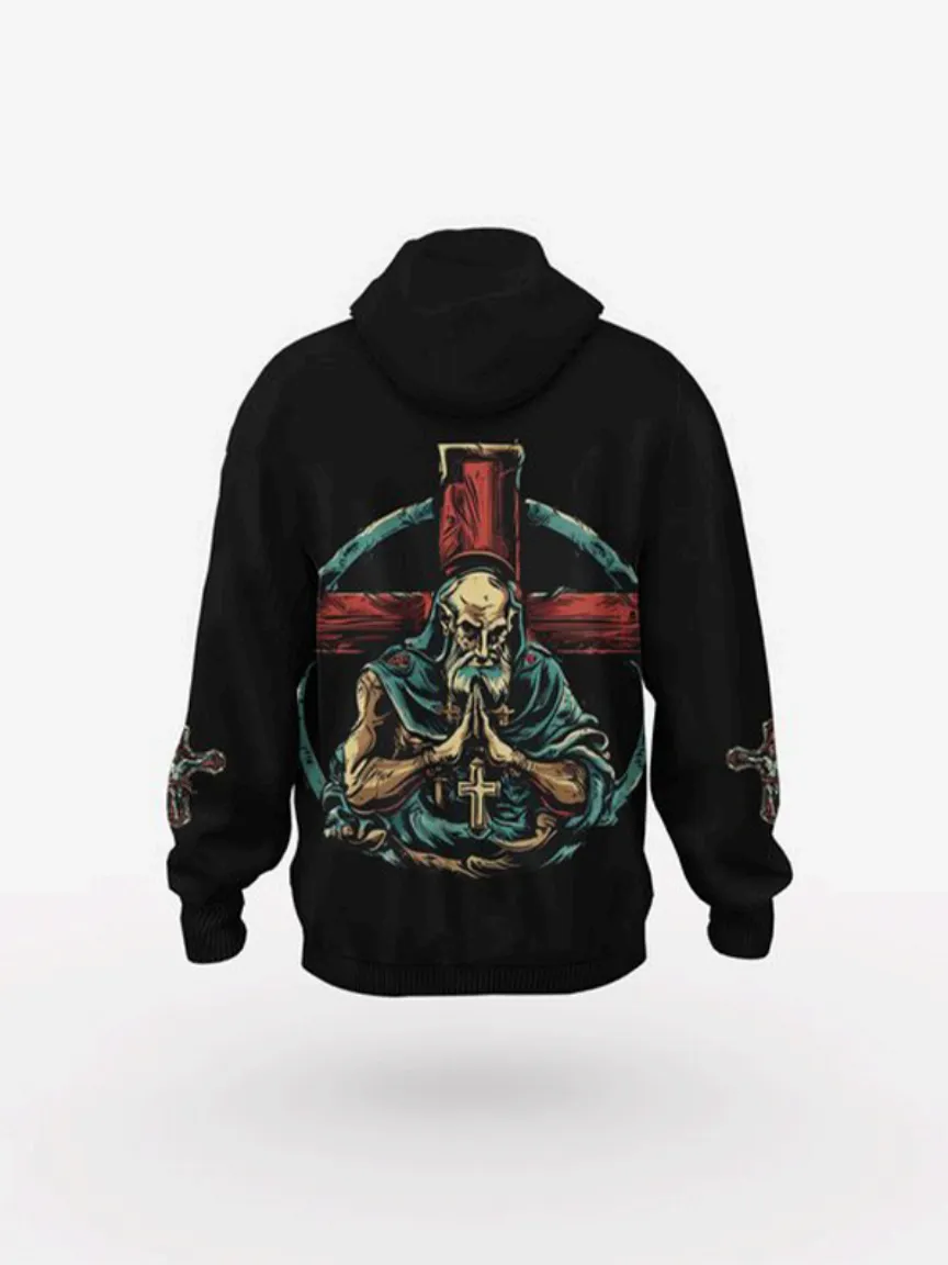 No War Print Men's Raglan Pullover Hoodie sold by Archiify product image thumbnail 2