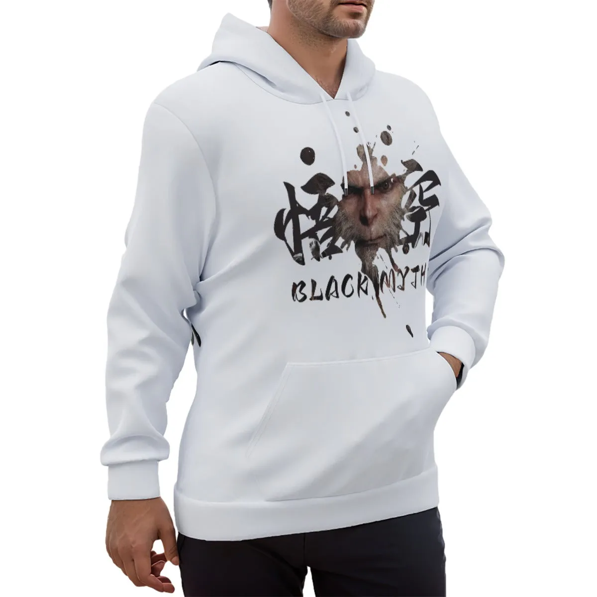 WuKong Ⅴ Eco-friendly All-Over Print Unisex Pullover Hoodie sold by Archiify product image thumbnail 3